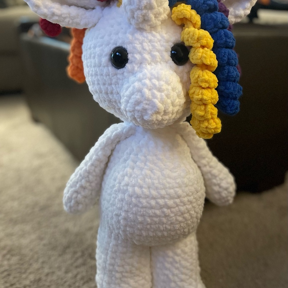 Handmade Crochet Unicorn Plush